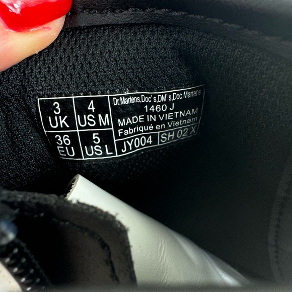 Dr. Martens White‎ Combat Boots Zavala  Youth Size 5 - Picture 10 of 10